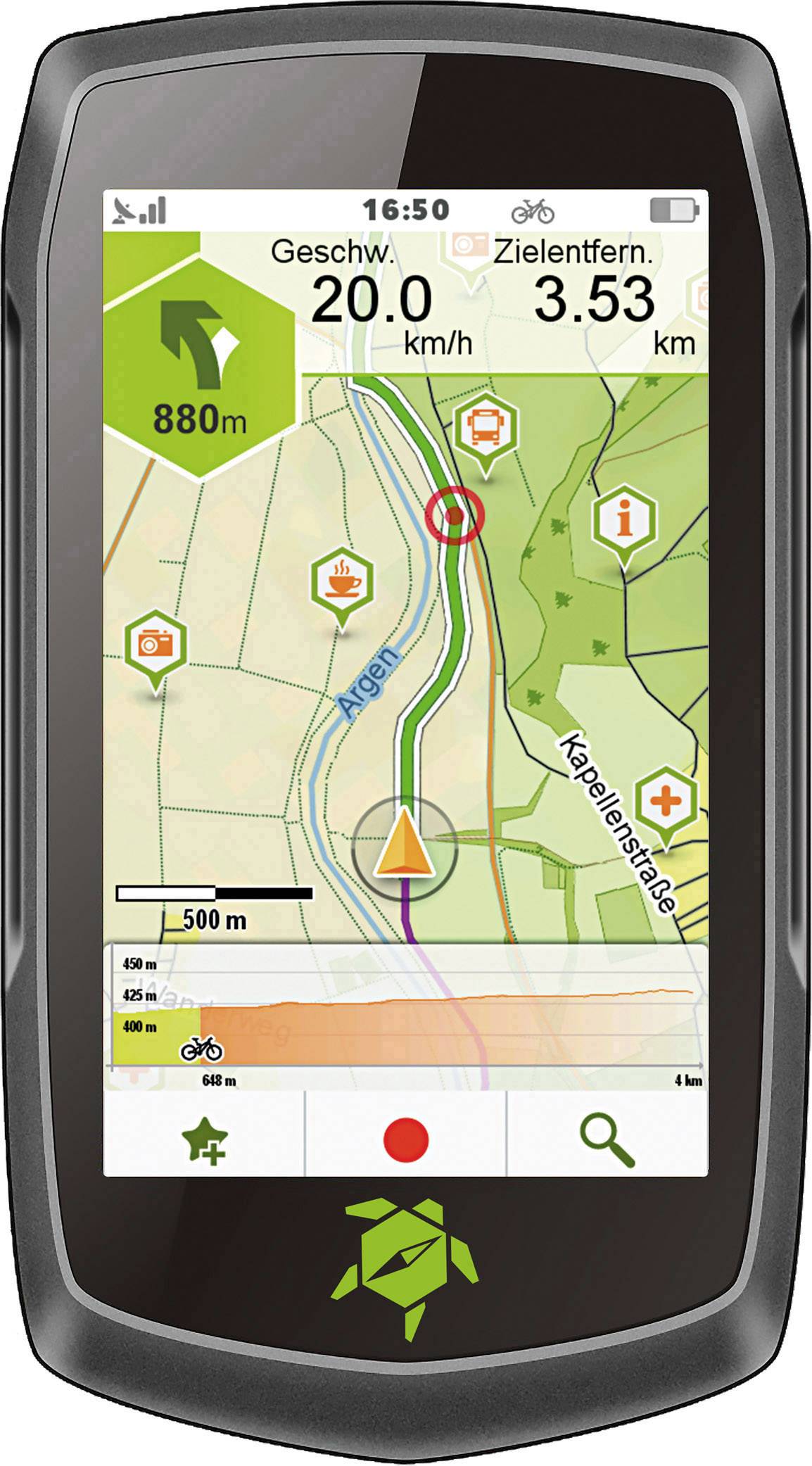 Teasi Tahuna ONE⁴ Outdoor Navi Fahrrad, Geocaching, Ski, Wandern, Boot Westeuropa, Osteuropa, Europa (OpenStreetMaps)