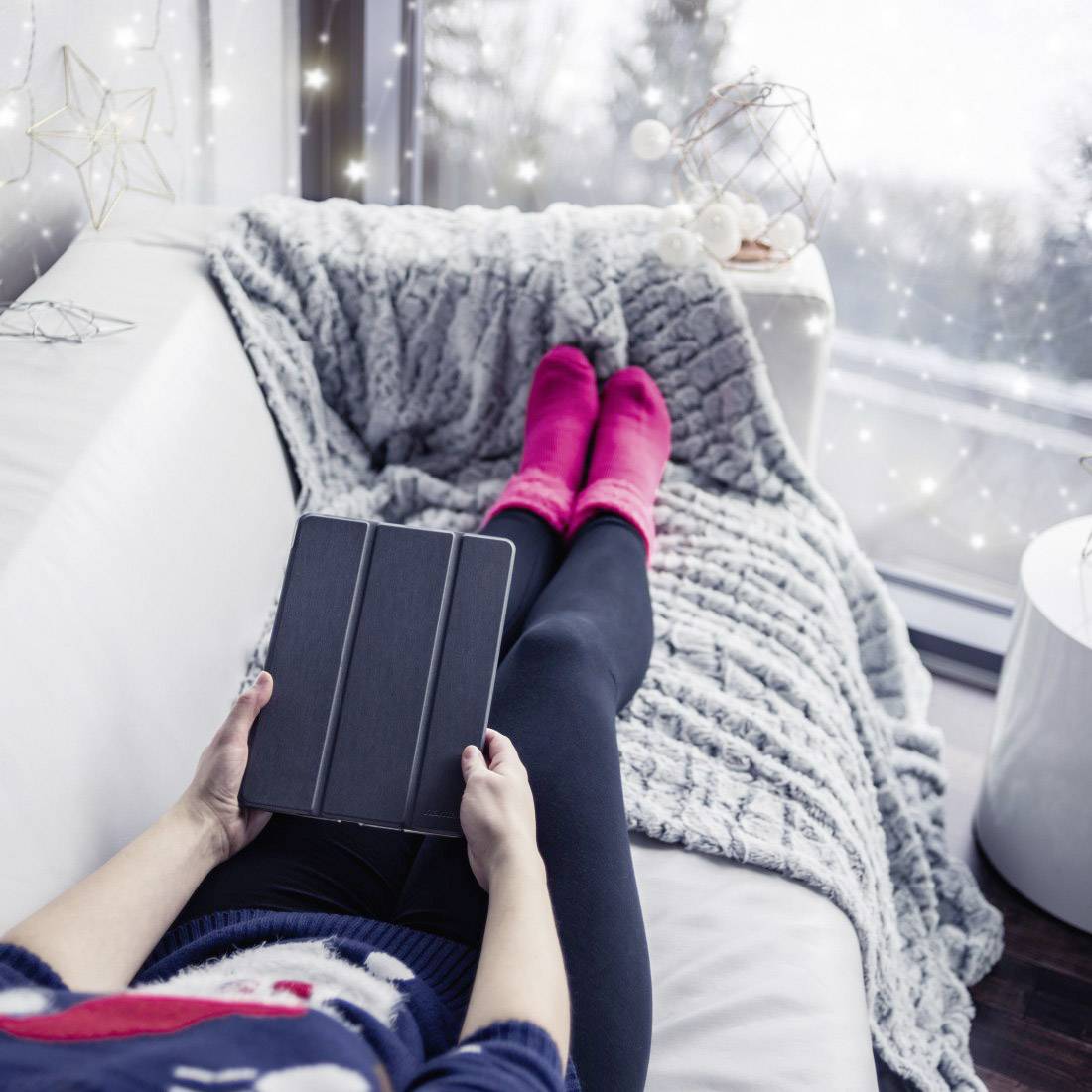 Hama Fold Clear BookCase Passend für Apple-Modell: iPad Pro 11 Grau