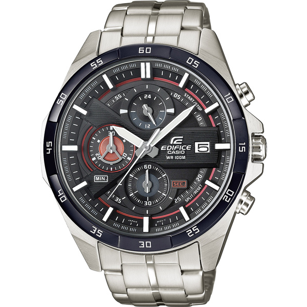 Casio chronographe Montre-bracelet EFR-556DB-1AVUEF (L x l x H) 53.5 x 48.7 x 12.6 mm argent/blanc Matériau du boîtier=acier