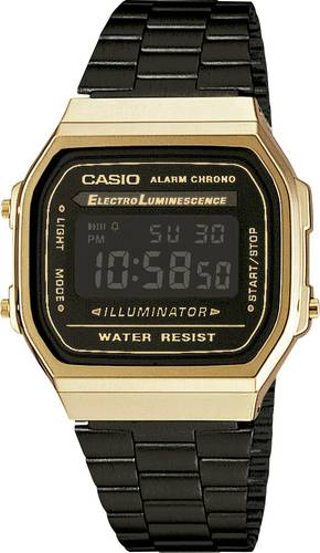 Casio Quarz Armbanduhr A168WEGB-1BEF (L x B x H) 38.6 x 36.3 x 9.6mm Gold Gehäusematerial=Harz Mate