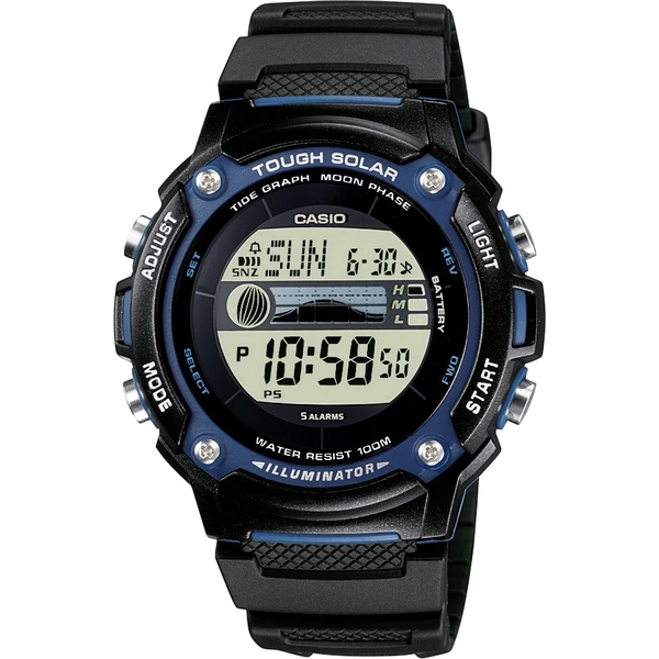 Casio Solar Armbanduhr W-S210H-1AVEG (L x B x H) 45.4 x 44 x 13.3mm Schwarz Gehäusematerial=Harz Material (Armband)=Harz Casio Solar Armbanduhr W-S210H-1AVEG (L x B x H) 45.4 x 44 x 13.3mm Schwarz Gehäusematerial=Harz Material (Armband)=Harz