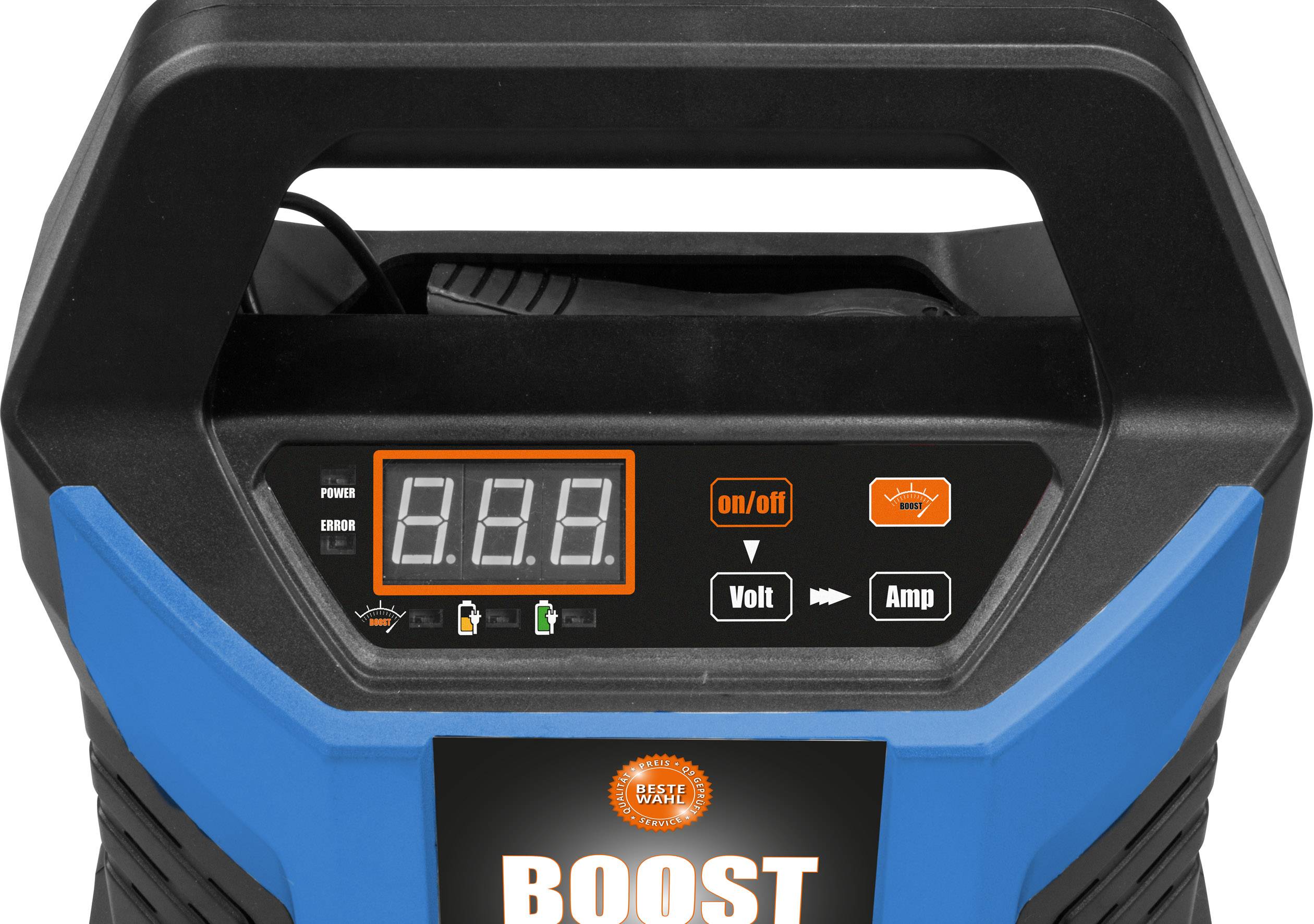 GÜDE GAB 12V-15A Boost 85143 Automatikladegerät, Batterieüberwachung, Kfz-Ladegerät, Ladespannungs-Booster, Schnellstartsystem 12 V 2 A, 6 A, 10