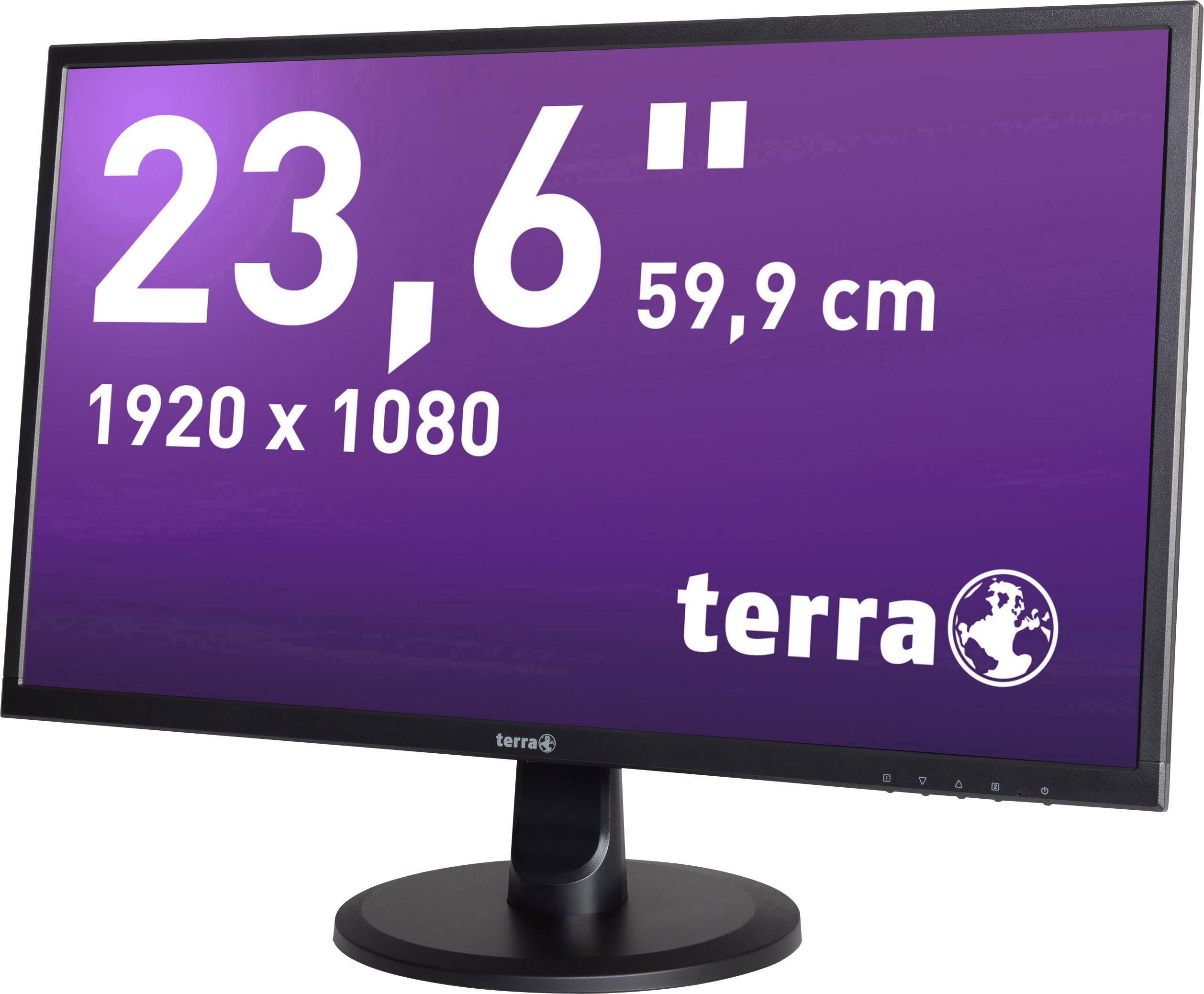 Terra LED 2447W LED-Monitor 59.9cm (23.6 Zoll) EEK D (A - G) 1920 x 1080 Pixel Full HD 5 ms Audio-Line-in, DVI, HDMI® MVA LED