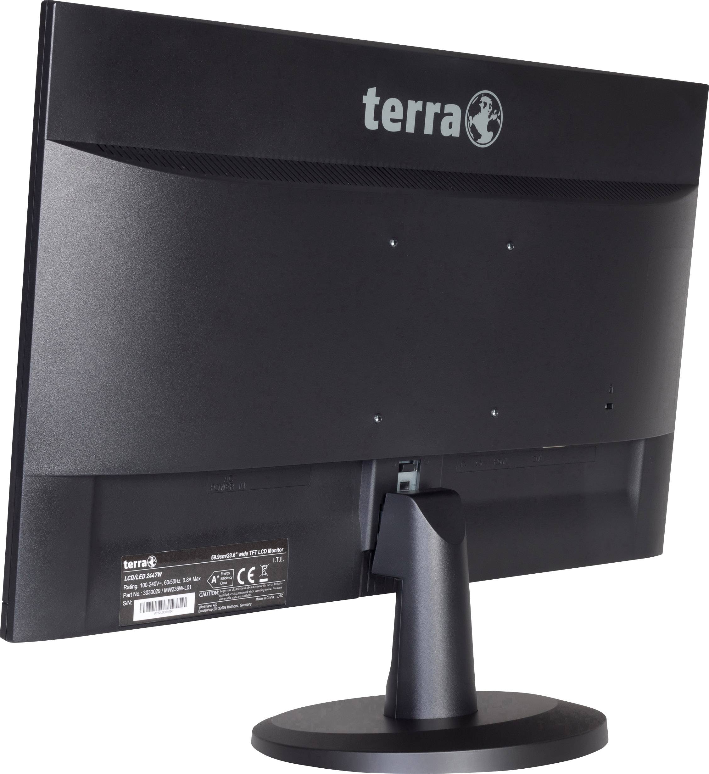 Terra LED 2447W LED-Monitor 59.9cm (23.6 Zoll) EEK D (A - G) 1920 x 1080 Pixel Full HD 5 ms Audio-Line-in, DVI, HDMI® MVA LED