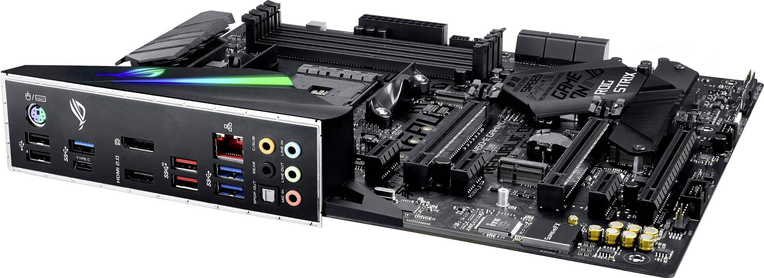 Asus ROG Strix B450-E Gaming Mainboard Sockel (PC) AMD AM4 Formfaktor (Details) ATX Mainboard-Chipsatz AMD® B450