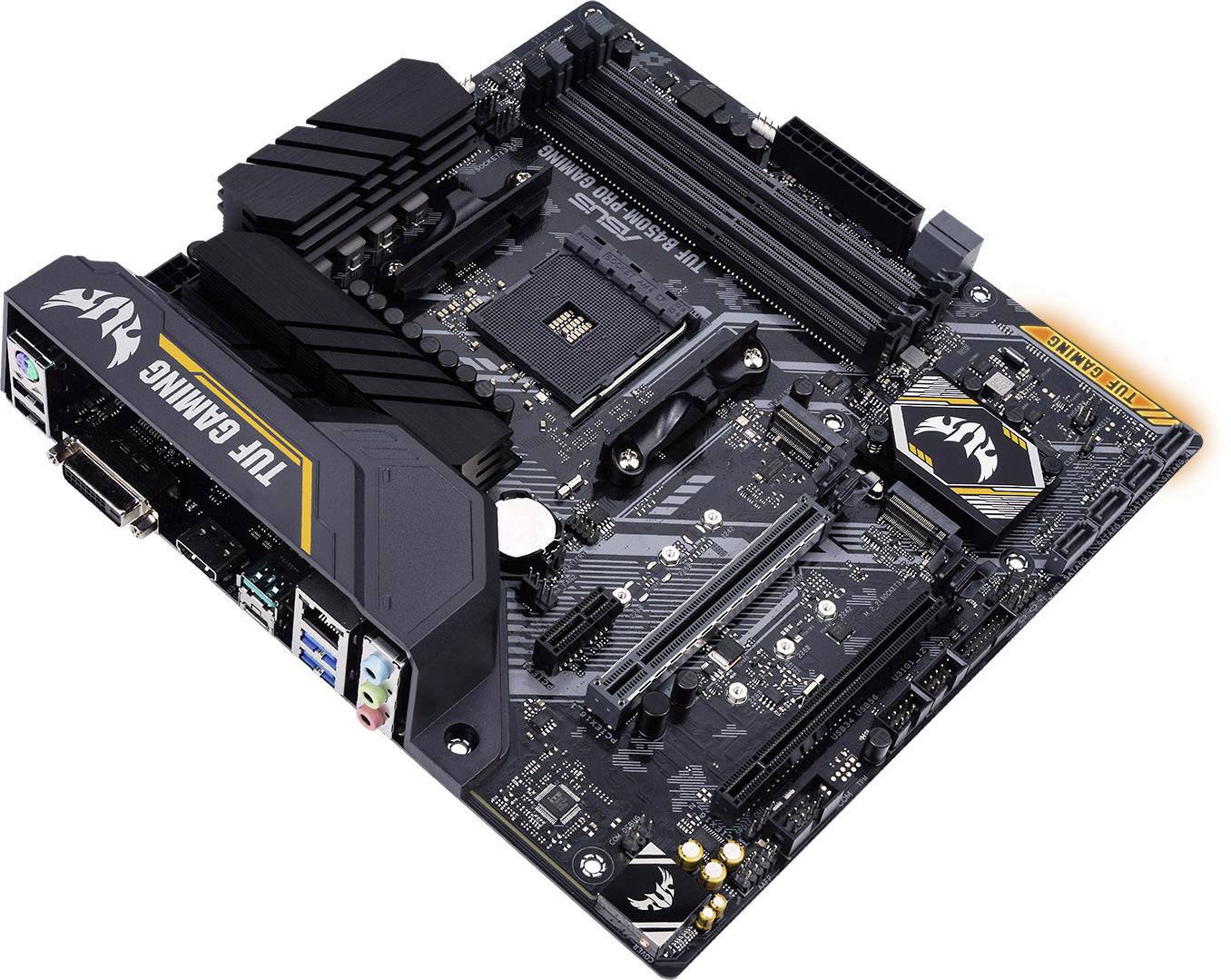 Asus TUF B450M-Pro Gaming Mainboard Sockel (PC) AMD® AM4 Formfaktor (Details) Micro-ATX Mainboard-Chipsatz AMD® B450