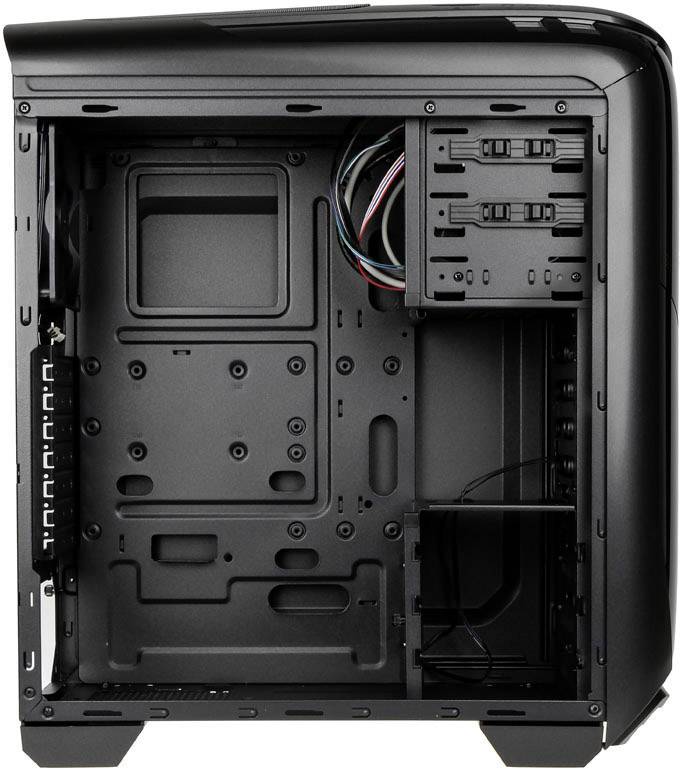 Kolink AVIATOR-GM Midi-Tower PC-Gehäuse Gunmetal, Schwarz Seitenfenster, Staubfilter, 1 vorinstallierter Lüfter, 2 Vorinstallierte LED Lüfter