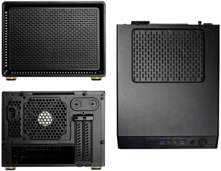 Kolink SATELLITE MINI-ITX Desktop PC-Gehäuse Schwarz, RGB Staubfilter