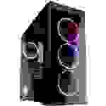 Kolink HORIZON Midi-Tower PC-Gehäuse Schwarz, RGB 4 vorinstallierte Lüfter, Seitenfenster, Staubfilter
