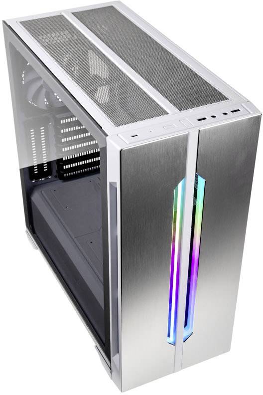 Lian Li LANCOOL ONE DIGITAL WHITE Midi-Tower PC-Gehäuse Weiß 2 vorinstallierte Lüfter, Seitenfenster, Staubfilter