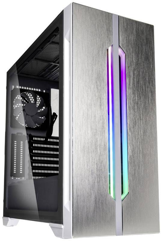 Lian Li LANCOOL ONE DIGITAL WHITE Midi-Tower PC-Gehäuse Weiß 2 vorinstallierte Lüfter, Seitenfenster, Staubfilter