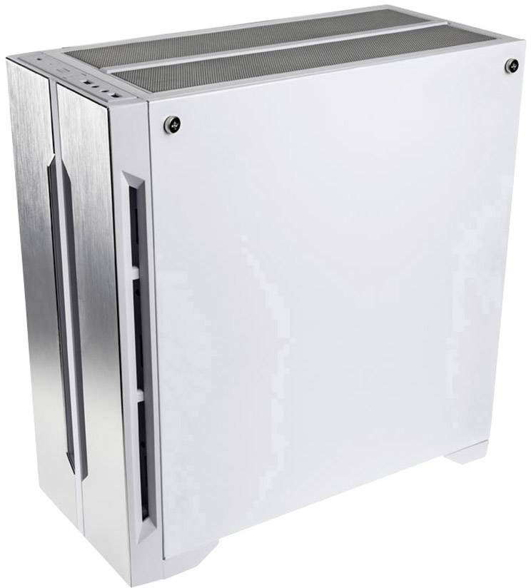 Lian Li LANCOOL ONE DIGITAL WHITE Midi-Tower PC-Gehäuse Weiß 2 vorinstallierte Lüfter, Seitenfenster, Staubfilter