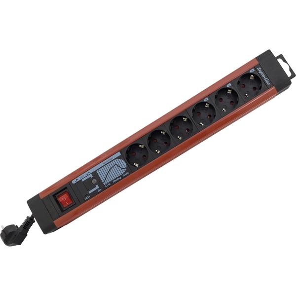 REV 0014663613 Steckdosenleiste mit Schalter 6fach Schwarz, Rot Schutzkontakt 1St. REV 0014663613 Steckdosenleiste mit Schalter 6fach Schwarz, Rot Schutzkontakt 1St.