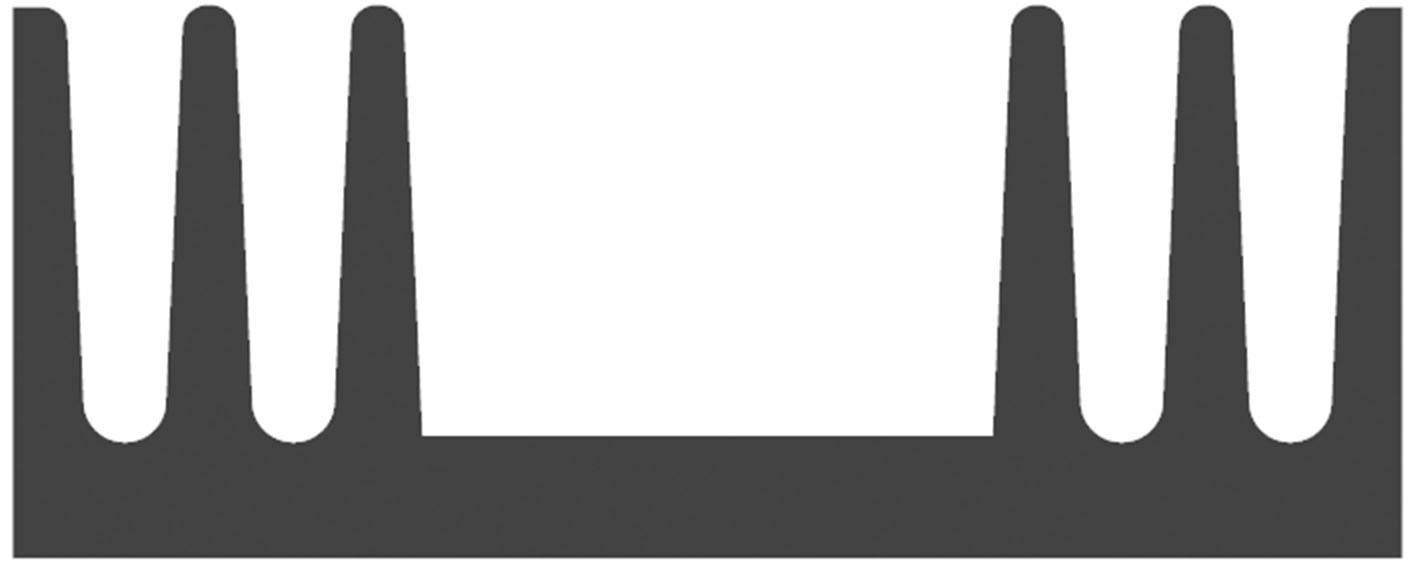 Fischer Elektronik 10018937 SK 09 37,5 SA-220 Kühlkörper 8.6 K/W (L x B x H) 37.5 x 29 x 11.5mm TO-220, SOT-32