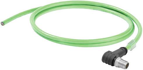 Weidmüller 2455130030 Sensor-/Aktor-Datensteckverbinder M12 Stecker, gewinkelt 3.00m Polzahl Sensoren: 8 1St.