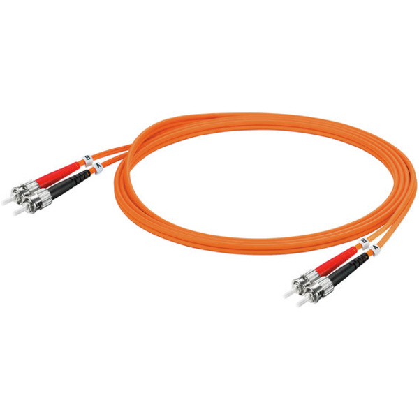 Weidmüller 1433990100 fibre optique FO Câble de raccordement [1x ST mâle - 1x ST mâle] 50/125 µ Multimode OM2 10.00 m