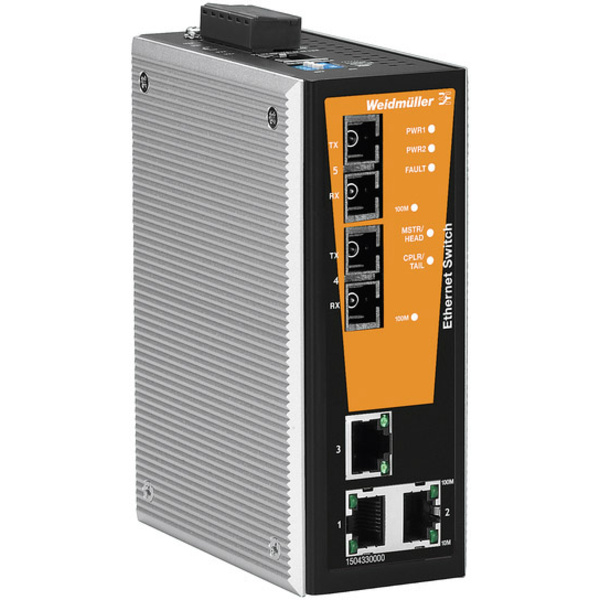 Commutateur Ethernet industriel Weidmüller IE-SW-VL05MT-3TX-2SC 10 / 100 MBit/s