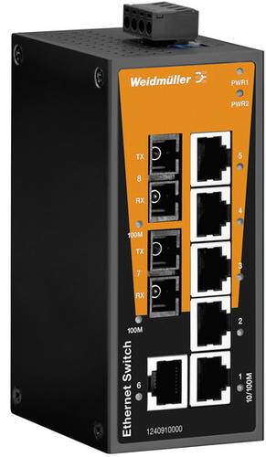 Weidmüller IE SW BL08 6TX 2SCS Industrial Ethernet Switch 10 100MBit s  - Onlineshop Voelkner