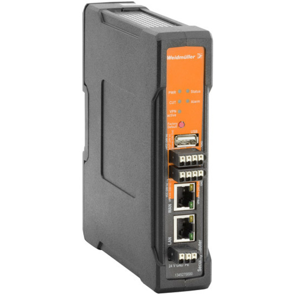 Weidmüller 1345270000 IE-SR-2GT-LAN Industrie Router USB, LAN, RJ-45 Anzahl Eingänge: 2 x 24V 1St.