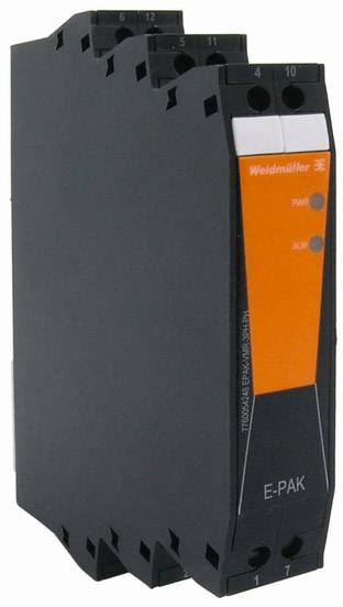 Elektronisches Gerät in schwarz und orange mit dem Text 'E-PAK', für industrielle Anwendungen.