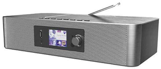 soundmaster ICD2020 Internet CD-Radio DAB+, UKW, Internet AUX, Bluetooth®, CD, WLAN, Internetradio Silber