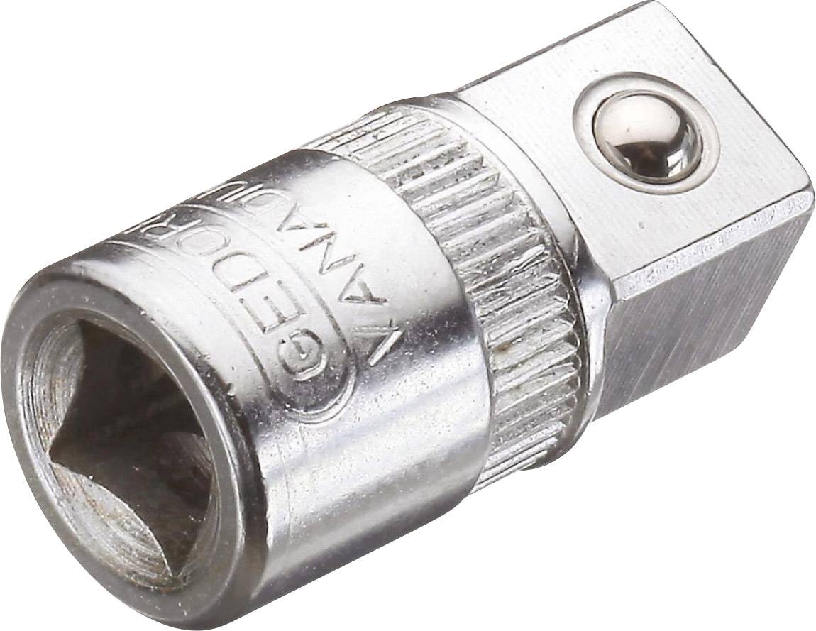 Metalladapter für Steckschlüssel mit quadratischer Öffnung. Geeignet zum Verbinden von Werkzeugen mit verschiedenen Größen.