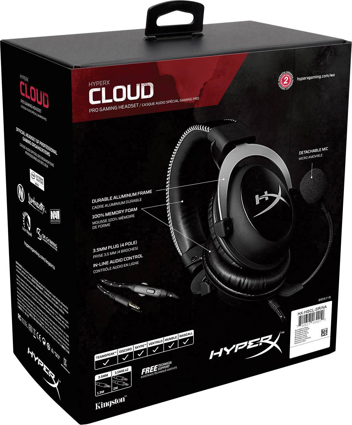 HyperX Cloud Stinger Wireless Gaming Headset 2.4GHz Funk, USB schnurlos, schnurgebunden Over Ear Schwarz