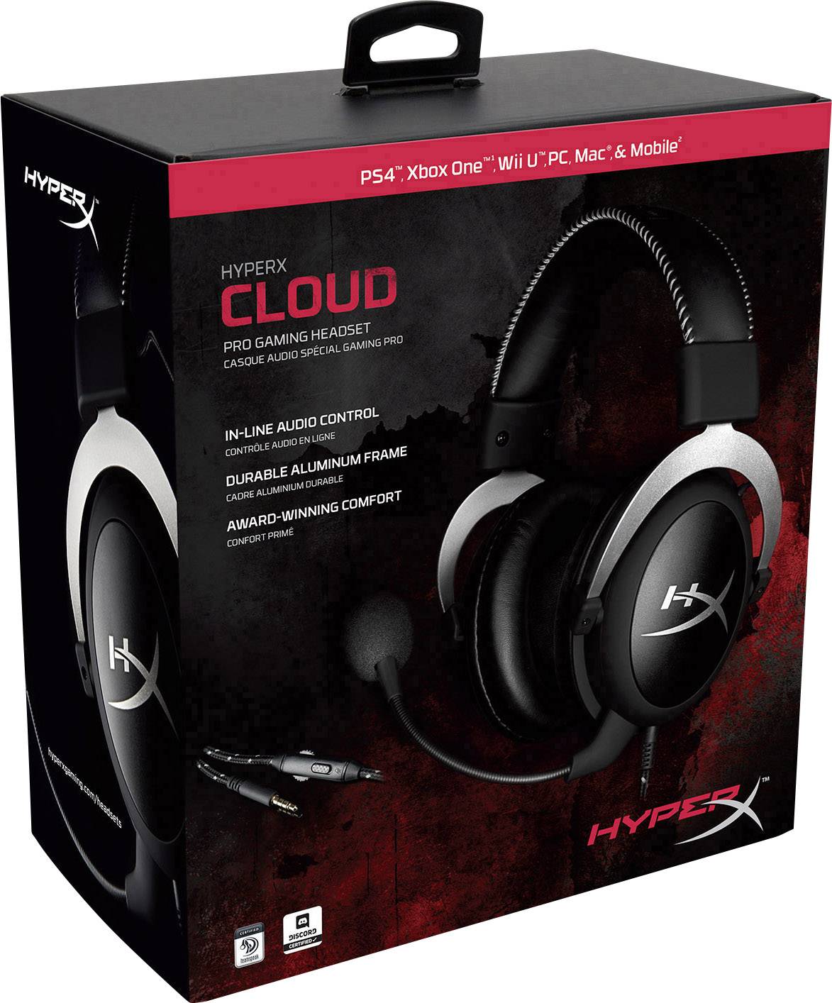 HyperX Cloud Stinger Wireless Gaming Headset 2.4GHz Funk, USB schnurlos, schnurgebunden Over Ear Schwarz