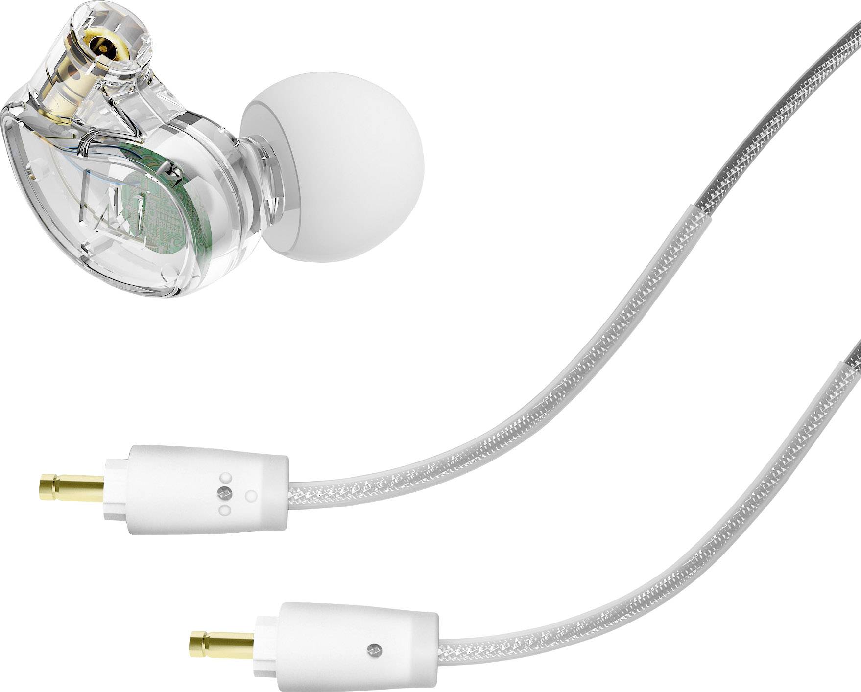 MEE audio M6 PRO Kopfhörer In Ear Headset, Noise Cancelling, Schweißresistent Transparent