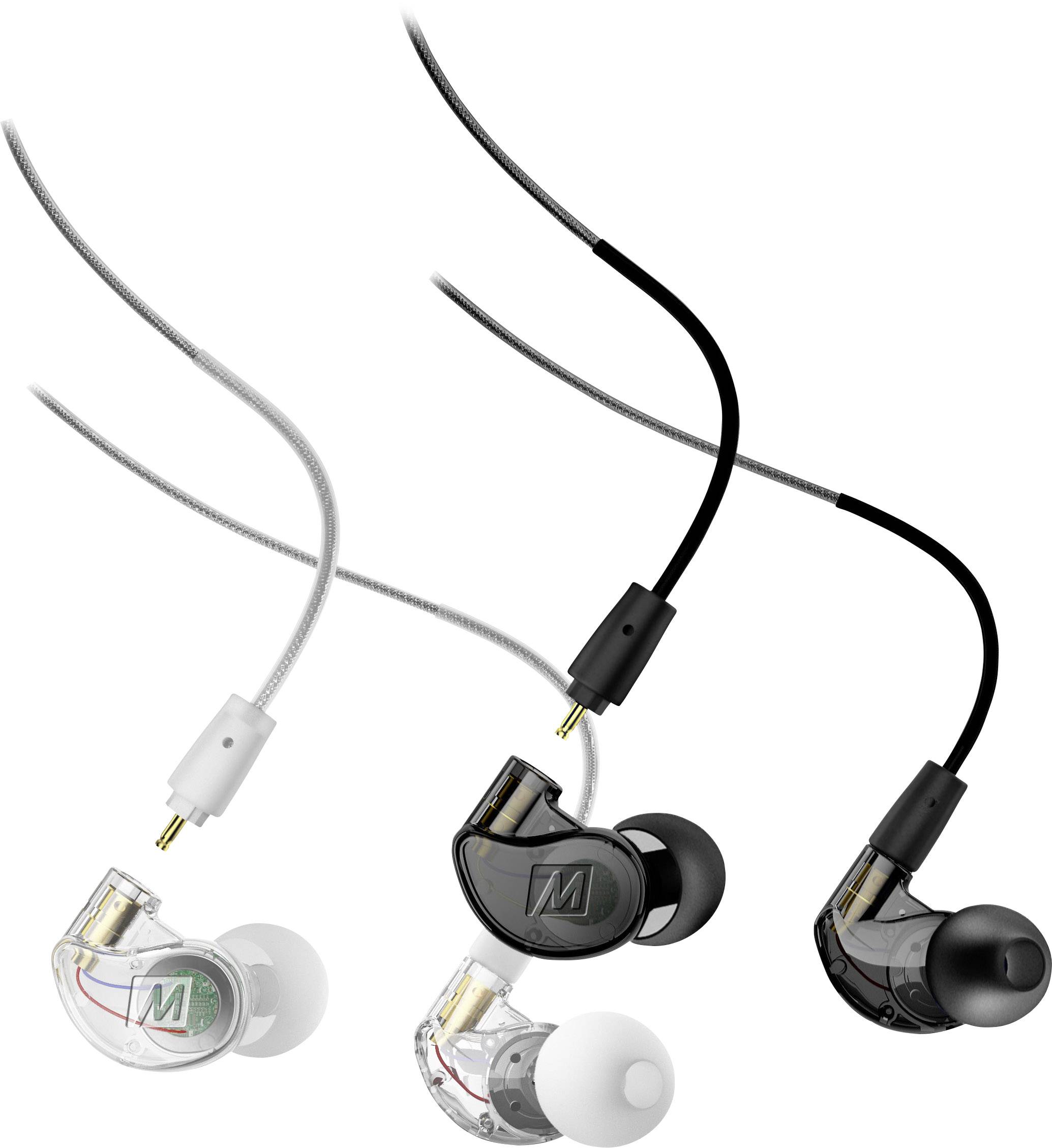 MEE audio M6 PRO Kopfhörer In Ear Headset, Noise Cancelling, Schweißresistent Transparent