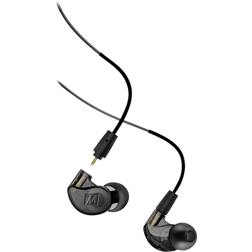 MEE audio M6 PRO Écouteurs intra-auriculaires filaire noir micro-casque, résistant à la sueur