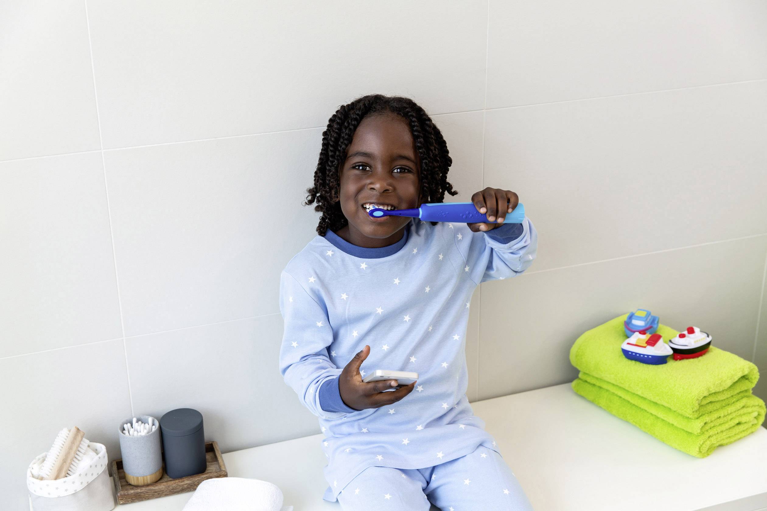 Playbrush ETBHEADS Aufsteckbürsten für elektrische Zahnbürste 2 St. Blau