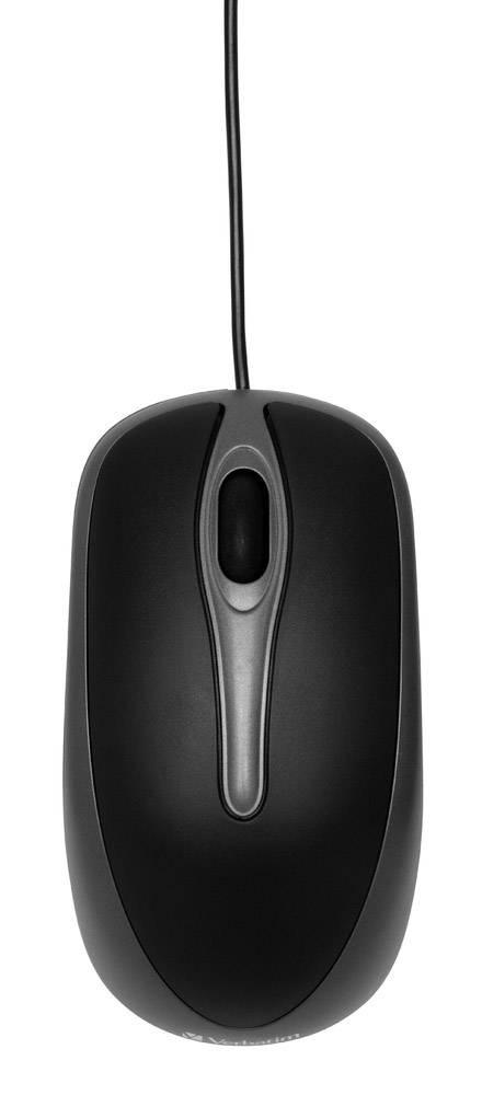 Verbatim Optical Maus USB Optisch Schwarz 3 Tasten 1000 dpi