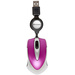 Verbatim Go Mini Maus USB Optisch Pink 3 Tasten 1000 dpi mit Kabelroller