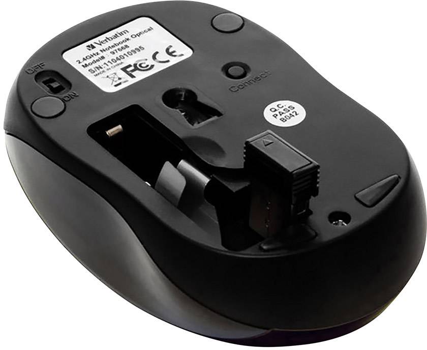 Verbatim Go Nano Maus Funk Optisch Schwarz 3 Tasten 1600 dpi