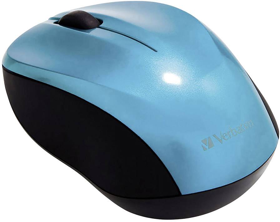 Verbatim Go Nano Maus Funk Optisch Karibikblau 3 Tasten 1600 dpi