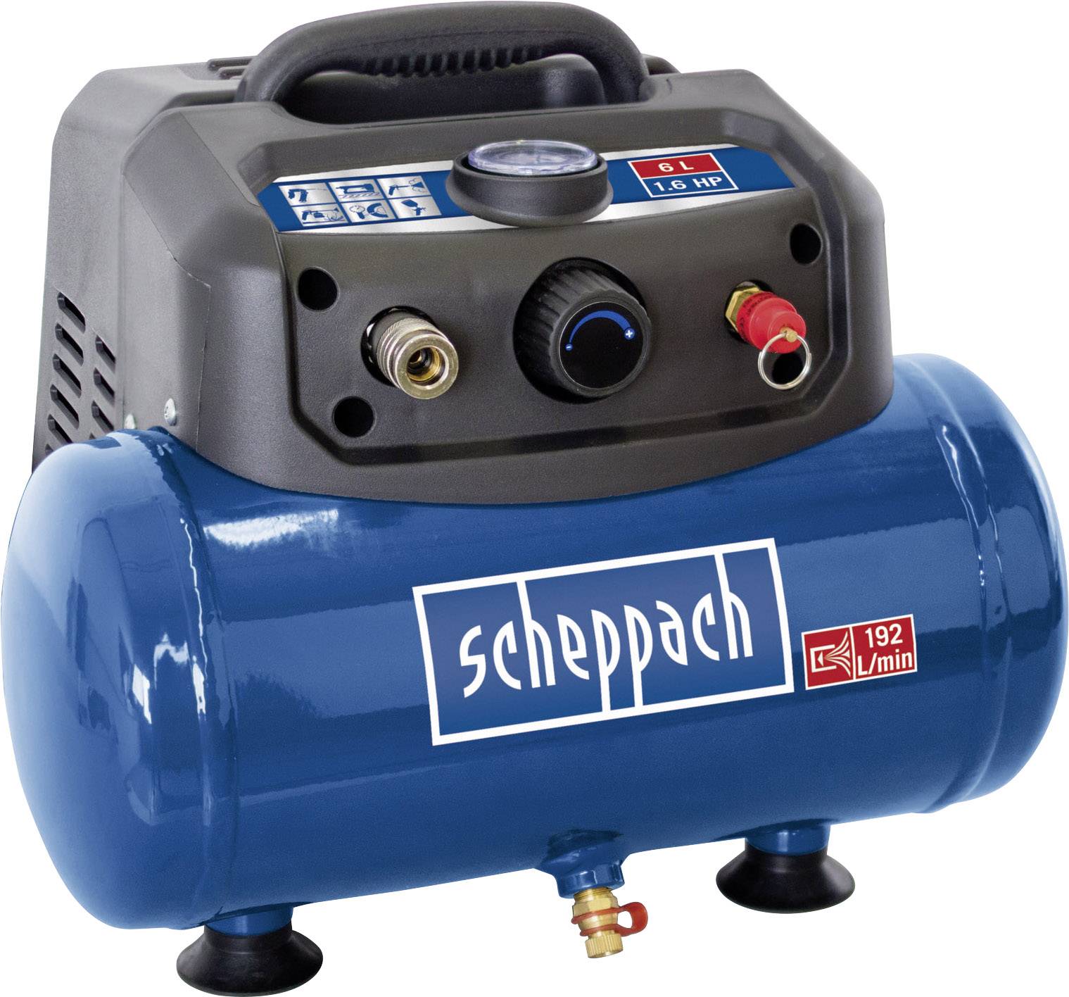Scheppach Druckluft-Kompressor HC06 6l 8 bar