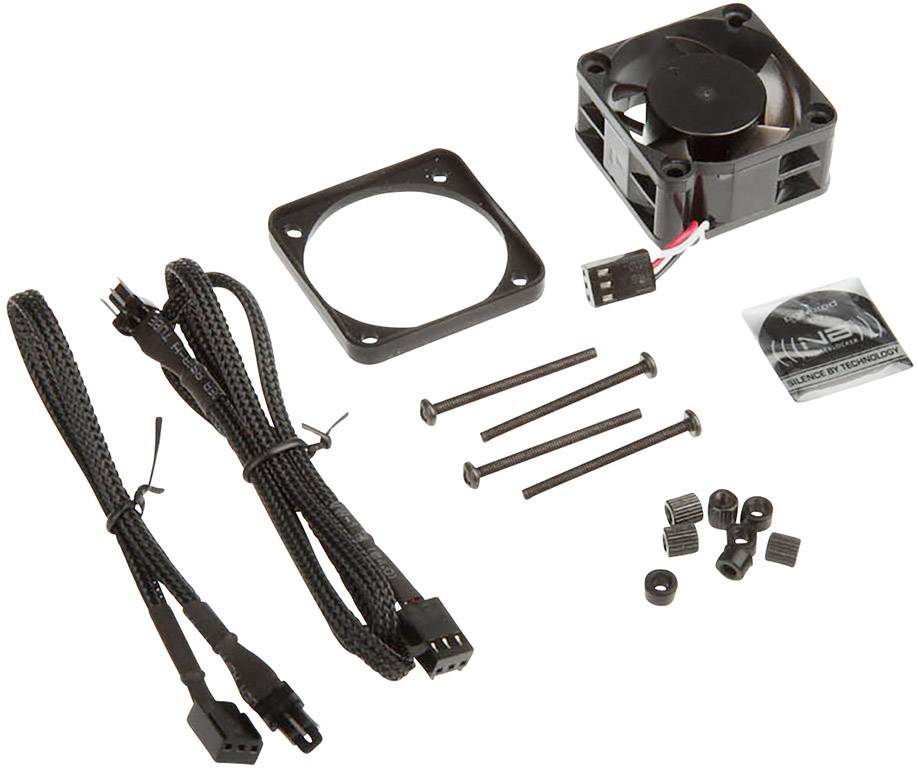 NoiseBlocker PM-1 PC-Gehäuse-Lüfter Schwarz (B x H x T) 40 x 40 x 20 mm