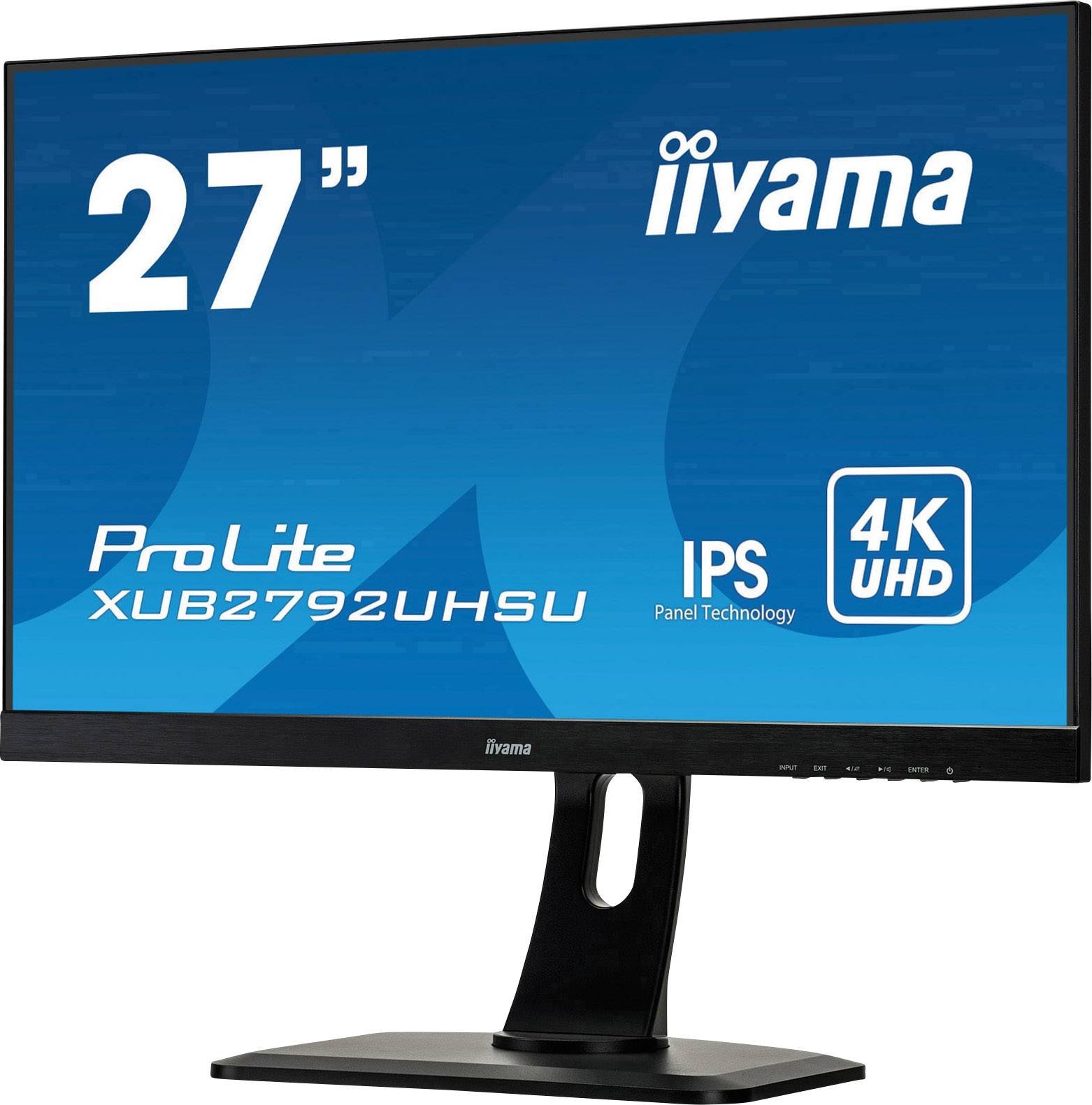Iiyama Prolite XUB2792UHSU LED-Monitor EEK G (A - G) 68.6cm (27 Zoll) 3840 x 2160 Pixel 16:9 4 ms DVI, HDMI®, DisplayPort, USB