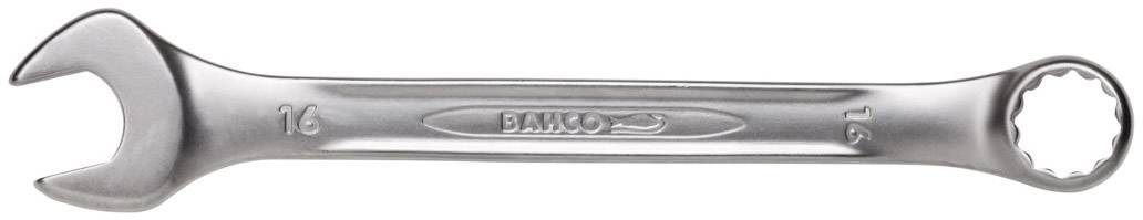 'BAHCO' Schraubenschlüssel in Silber, mit offenem Maul auf einer Seite und Ringschlüssel auf der anderen, Größe 16 mm.
