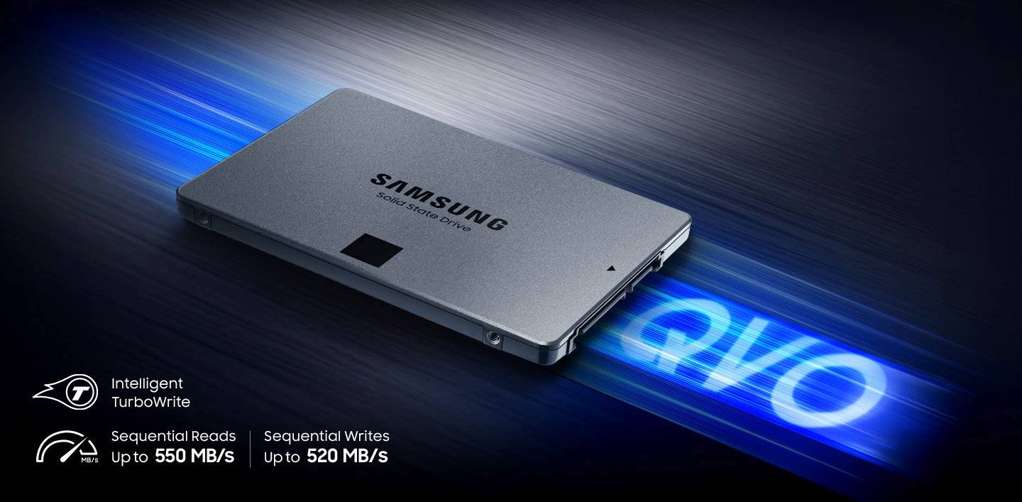 Samsung 860 QVO 2 TB Interne SATA SSD 6.35 cm (2.5 Zoll) SATA 6 Gb/s Retail MZ-76Q2T0BW