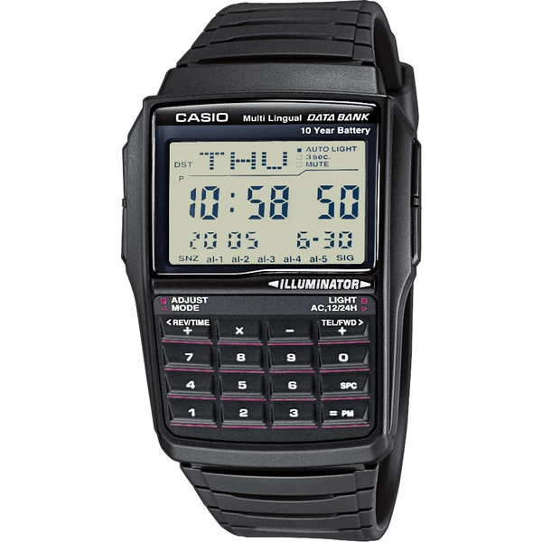 Casio Quarz Armbanduhr DBC-32-1AES (L x B x H) 50.4 x 37.4 x 12mm Schwarz Gehäusematerial=Harz Material (Armband)=Harz Casio Quarz Armbanduhr DBC-32-1AES (L x B x H) 50.4 x 37.4 x 12mm Schwarz Gehäusematerial=Harz Material (Armband)=Harz