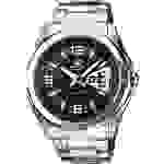 Casio Quarz Armbanduhr EF-129D-1AVEF (L x B x H) 49 x 44.8 x 10.4mm Silber Gehäusematerial=Edelstahl Material (Armband)=Edelstahl