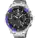 Casio Chronograph Armbanduhr EFR-552D-1A2VUEF (L x B x H) 53 x 47 x 12.3mm Silber-Blau Gehäusematerial=Edelstahl Material
