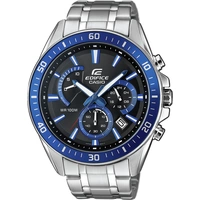Casio Chronograph Armbanduhr EFR-552D-1A2VUEF (L x B x H) 53 x 47 x 12.3mm Silber-Blau Gehäusematerial=Edelstahl Material Casio Chronograph Armbanduhr EFR-552D-1A2VUEF (L x B x H) 53 x 47 x 12.3mm Silber-Blau Gehäusematerial=Edelstahl Material