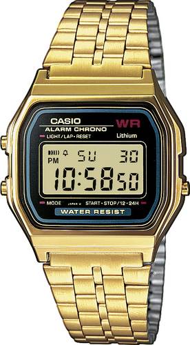 Casio Quarz Armbanduhr A159WGEA-1EF (L x B x H) 36.8 x 32.2 x 8.2mm Gold Gehäusematerial=Harz Mater