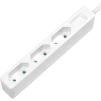 LogiLink LPS229 Steckdosenleiste 3fach Weiß Konturenstecker 1St. LogiLink LPS229 Steckdosenleiste 3fach Weiß Konturenstecker 1St.