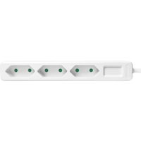 LogiLink LPS229 Steckdosenleiste 3fach Weiß Konturenstecker 1St. LogiLink LPS229 Steckdosenleiste 3fach Weiß Konturenstecker 1St.