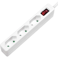 LogiLink LPS230 Steckdosenleiste mit Schalter 3fach Weiß Konturenstecker 1St. LogiLink LPS230 Steckdosenleiste mit Schalter 3fach Weiß Konturenstecker 1St.