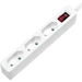 LogiLink LPS230 Steckdosenleiste mit Schalter 3fach Weiß Konturenstecker 1St. LogiLink LPS230 Steckdosenleiste mit Schalter 3fach Weiß Konturenstecker 1St.